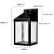 Aaron LED 12 inch Powder Coated Black Outdoor Wall Sconce